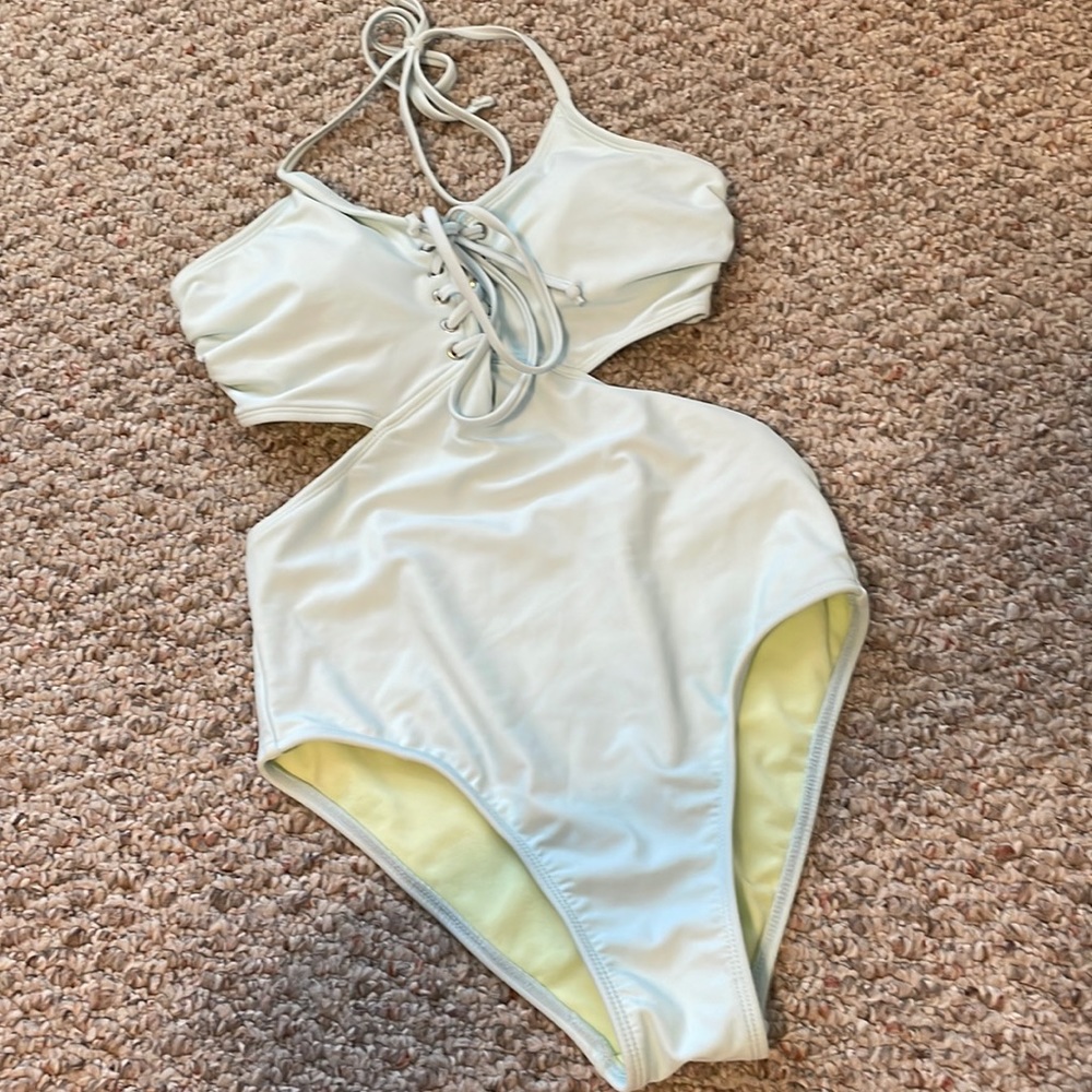 Lace up one piece